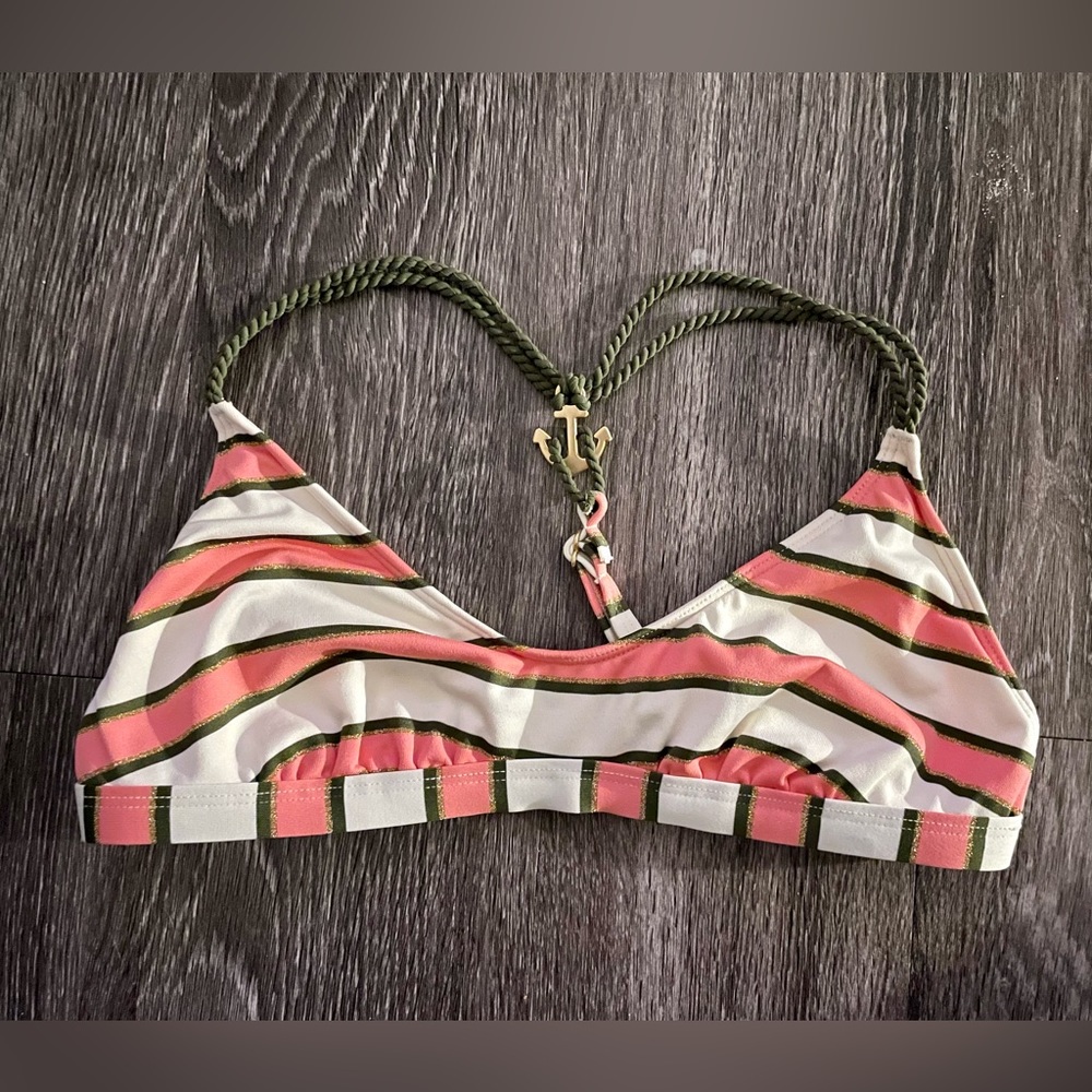 Sperry Top Sider Earn Your Stripes Scoop T Back Halter Bikini Top - Women's